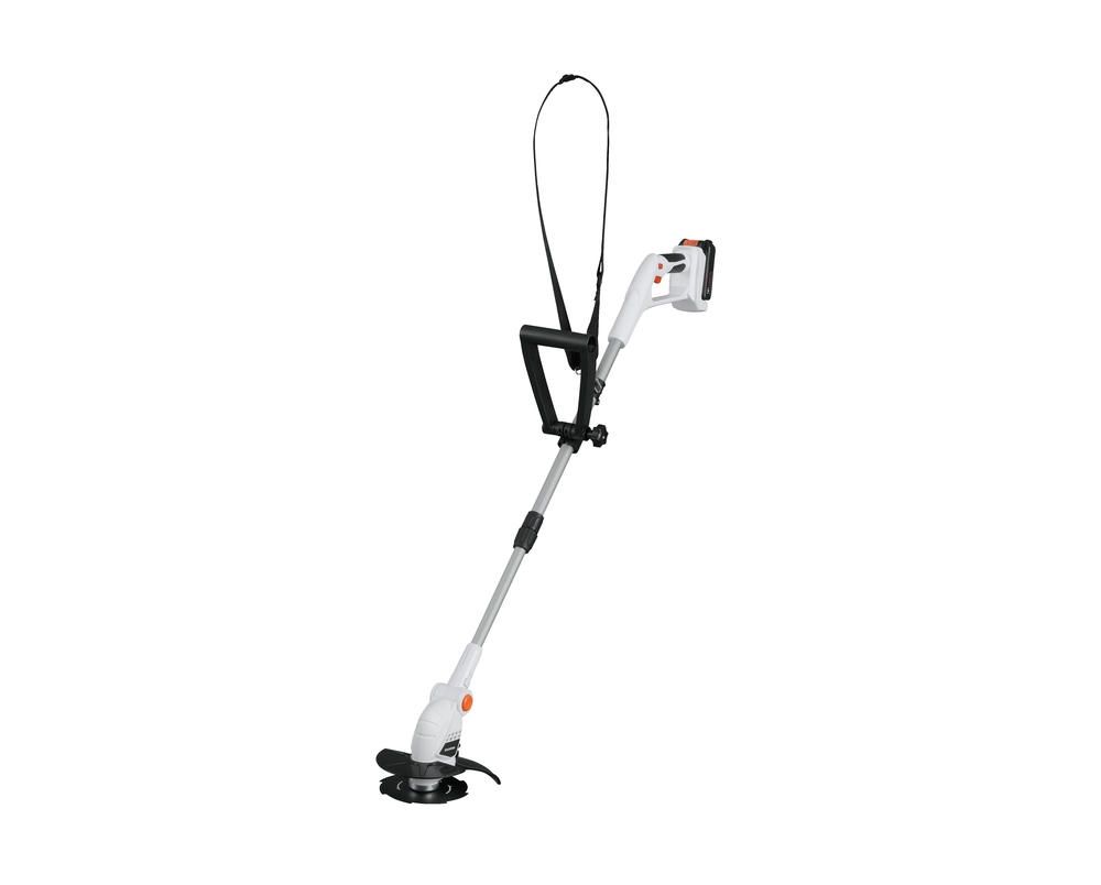 アイリスオーヤマ 共通バッテリーシリーズ 草刈り機 充電式 金属刃 ナイロン刃 18V 連続使用時間60分 跳ね返りを防げる 安全カバー付き 充電池 充電器付 ホワイト IRIS OHYAMA JGT160M2