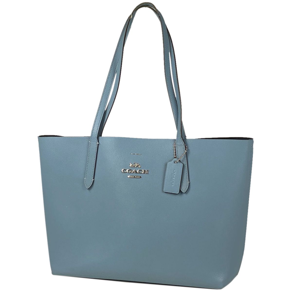 け*ん様 【超美品】Coach ブルートートバッグ ブルー 【公式】COACH – コーチ A4対応バッグ レディース