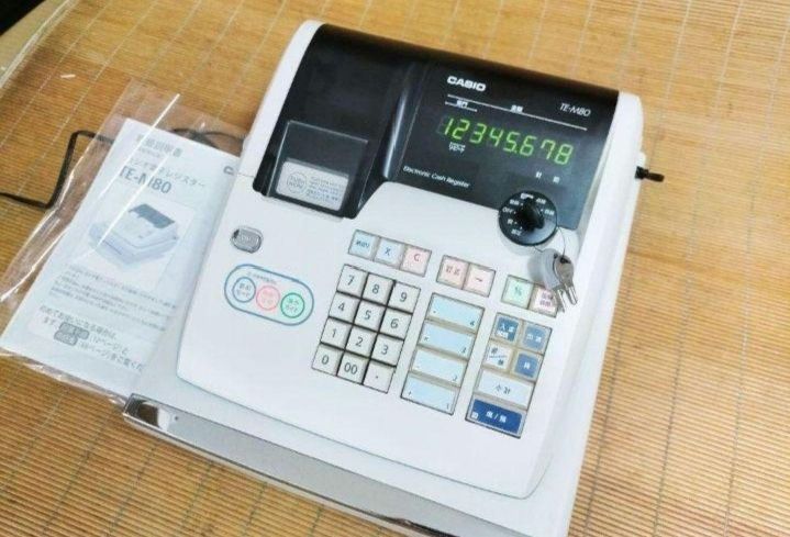 カシオレジスター TE-M80 中古品 人気機種感熱紙 送料無料 914302 カシオレジスター TE-M80 中古品 人気機種感熱紙 送料無料