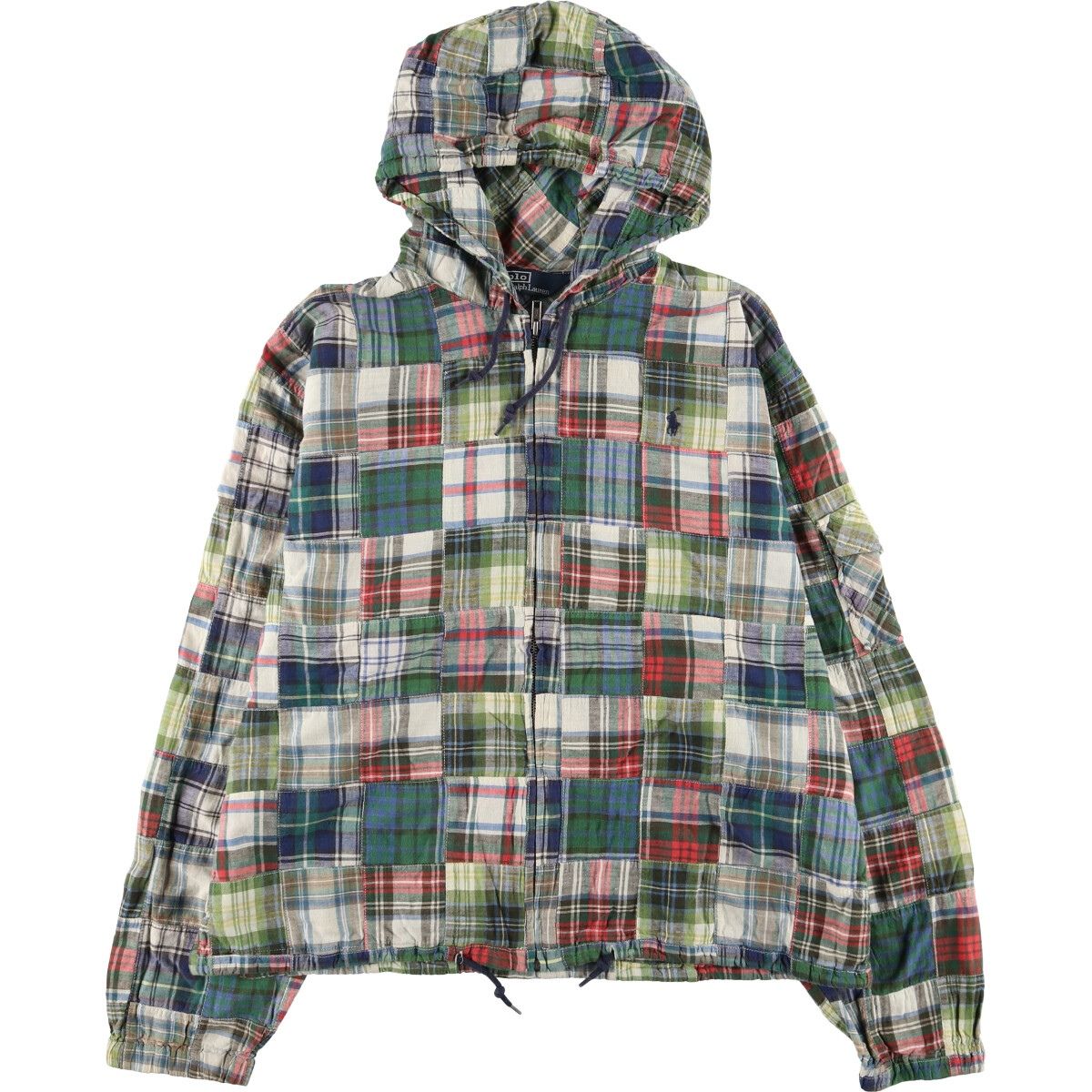 古着 ラルフローレン Ralph Lauren POLO by Ralph Lauren チェック柄 コットンパーカー メンズL相当/eaa514283