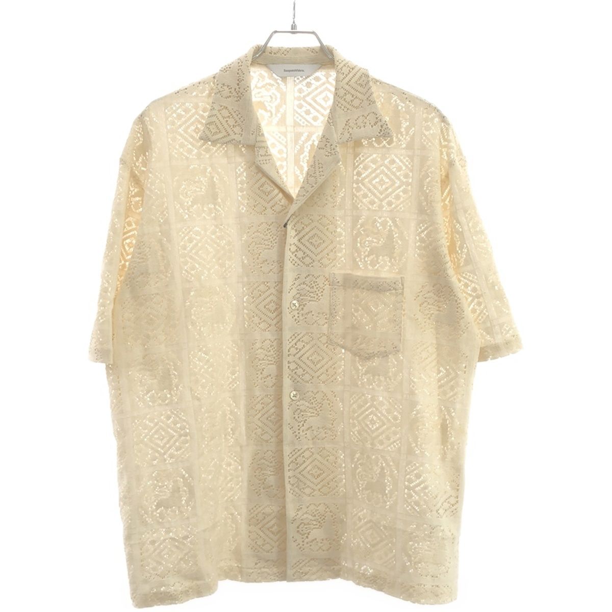 Sasquatchfabrix. サスクワッチファブリックス 23SS JAH LION LACE H/S OC SHIRT  ショートスリーブニットシャツ 23SS-SY5-003 アイボリー M - メルカリ