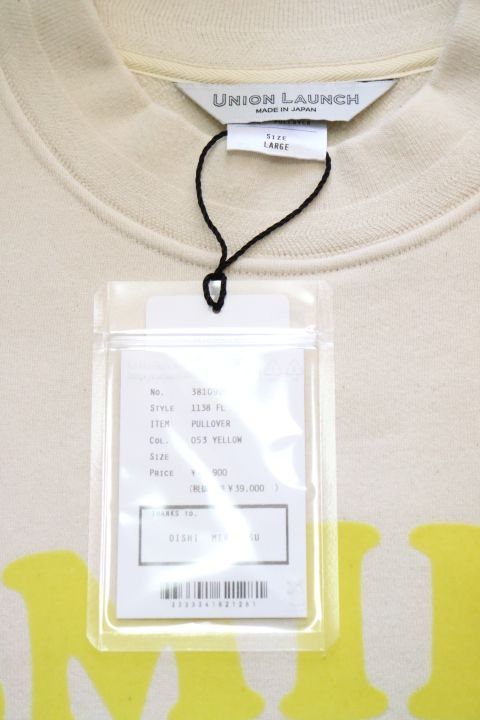 新品未使用 UNION LAUNCH SMILE SWEAT ユニオンランチ スマイル
