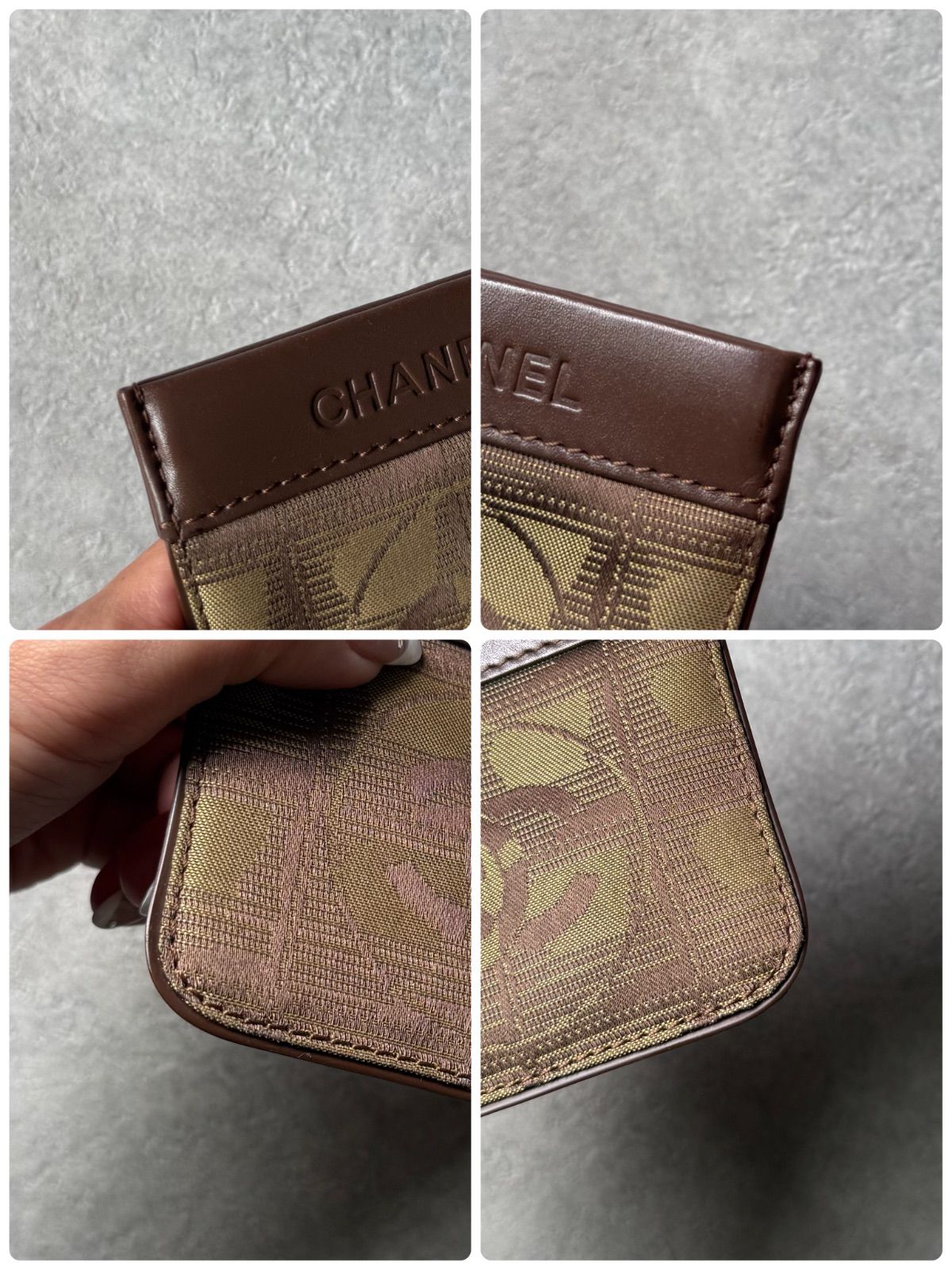 CHANEL シャネル ニュートラベルライン キーリング付き コインケース