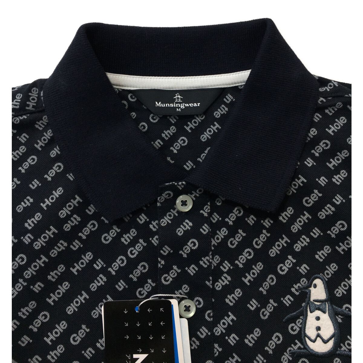 未使用品 メンズ マンシングウェア Munsing wear 半袖ポロシャツ