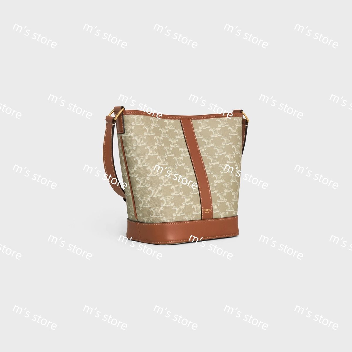 新品 CELINE セリーヌ スモール バケット トリオンフキャンバス