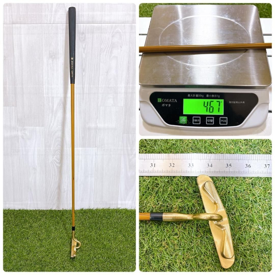 ヴィンテージ　ヒッコリーパター 激レア レフティ クラシックパター ヒッコリー センターシャフト