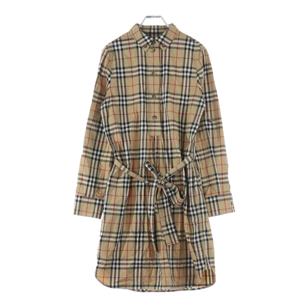 BURBERRY バーバリー Check One Peace ノバチェック ワンピース レディース ベージュ 8024585