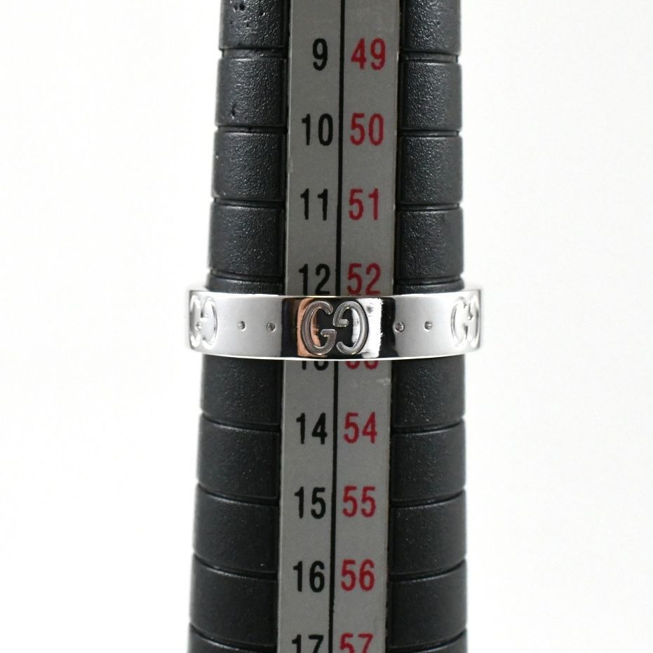 GUCCI グッチ アイコンリング K18WG ホワイトゴールド AU750 指輪 13号 