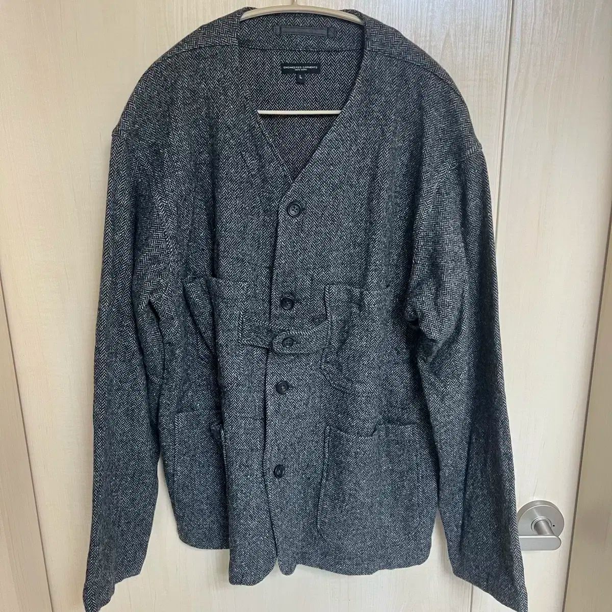ENGNIEERED GARMENTS エンジニアドガーメンツ ヘリンボーン カーディガン