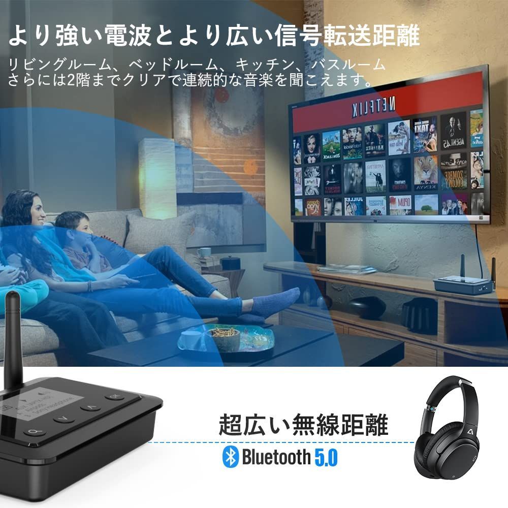 新着商品】1Mii Bluetooth 5.0 送信機 オーディオレシーバー