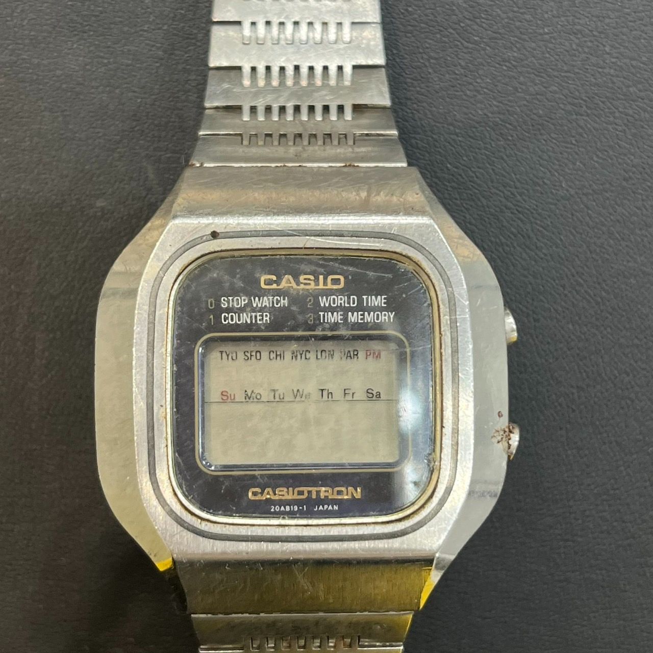 EL5】カシオトロン S-14 X-1s 腕時計 現状品 CASIO ワールド