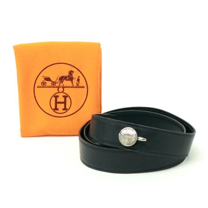 エルメス HERMES セリエ ベルト 85 ボックスカーフ (レザー) SV