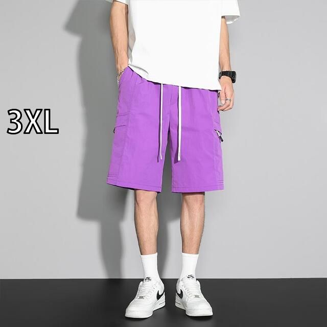 [3XL]メンズ ファッション 服 オシャレ シンプル 大人 かっこいい 大きいサイズ ストリート 紳士服 カーゴ パンツ 夏 薄手 アメリカン 速乾 冷感 ミッド スーツ カジュアル