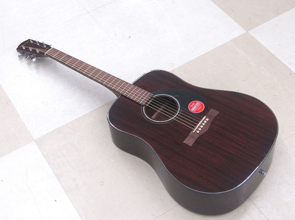 Fender フェンダー アコースティックギター CD-60S Dreadnought Walnut Fingerboard All-Mahogany MAH ソフトケース付属