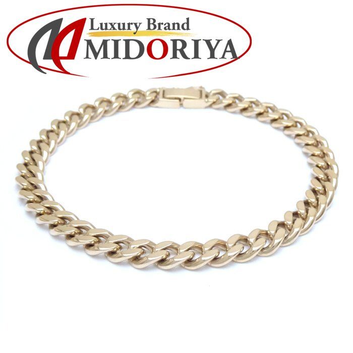 喜平ブレスレット K18YG イエローゴールド 2面 シングル 20cm 30.2g  