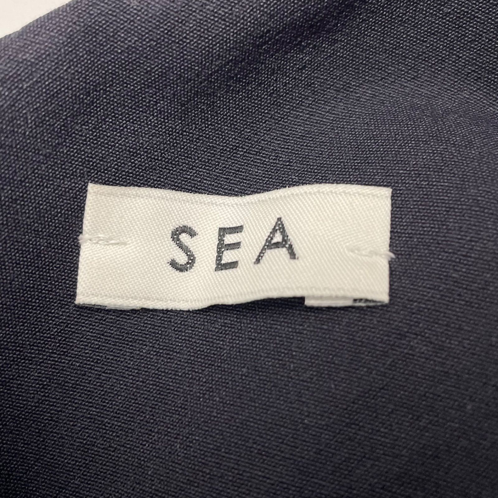 SEA シー ダブルフェイス ワンショルダー ワンピース ドレス ロング 