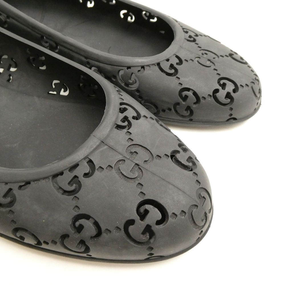 GUCCI グッチ ラバーシューズ 38 25cm相当 フラットシューズ