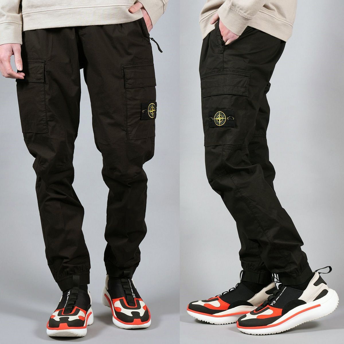 6 STONE ISLAND ストーンアイランド 101531303 A0029 ブラック カーゴ 
