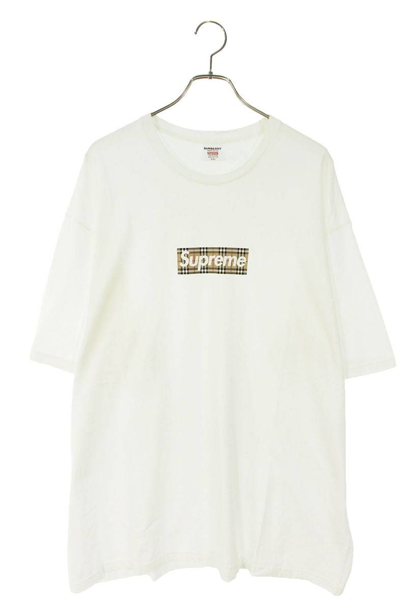 シュプリーム 22SS Burberry Box Logo Tee バーバリーボックスロゴT