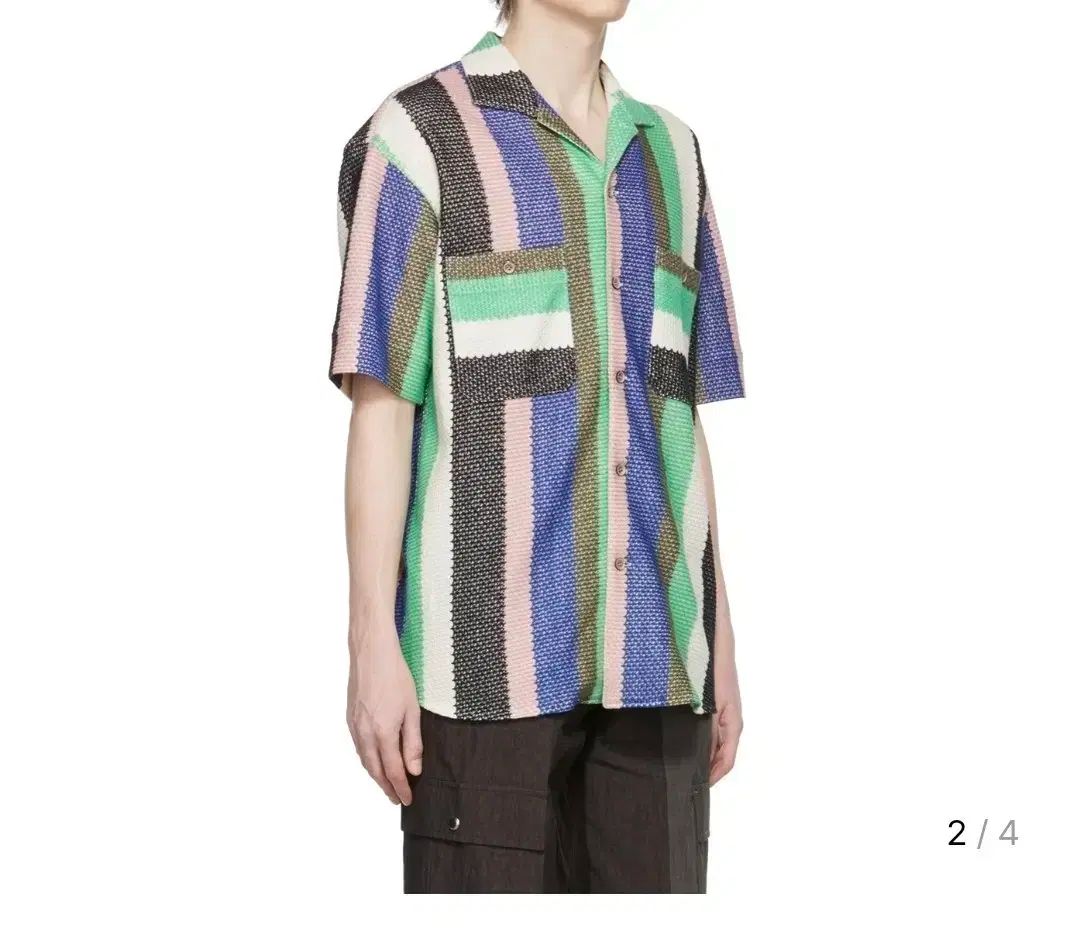 Andersson Bell(アンダースンベル) ストライプ 半袖 シャツ