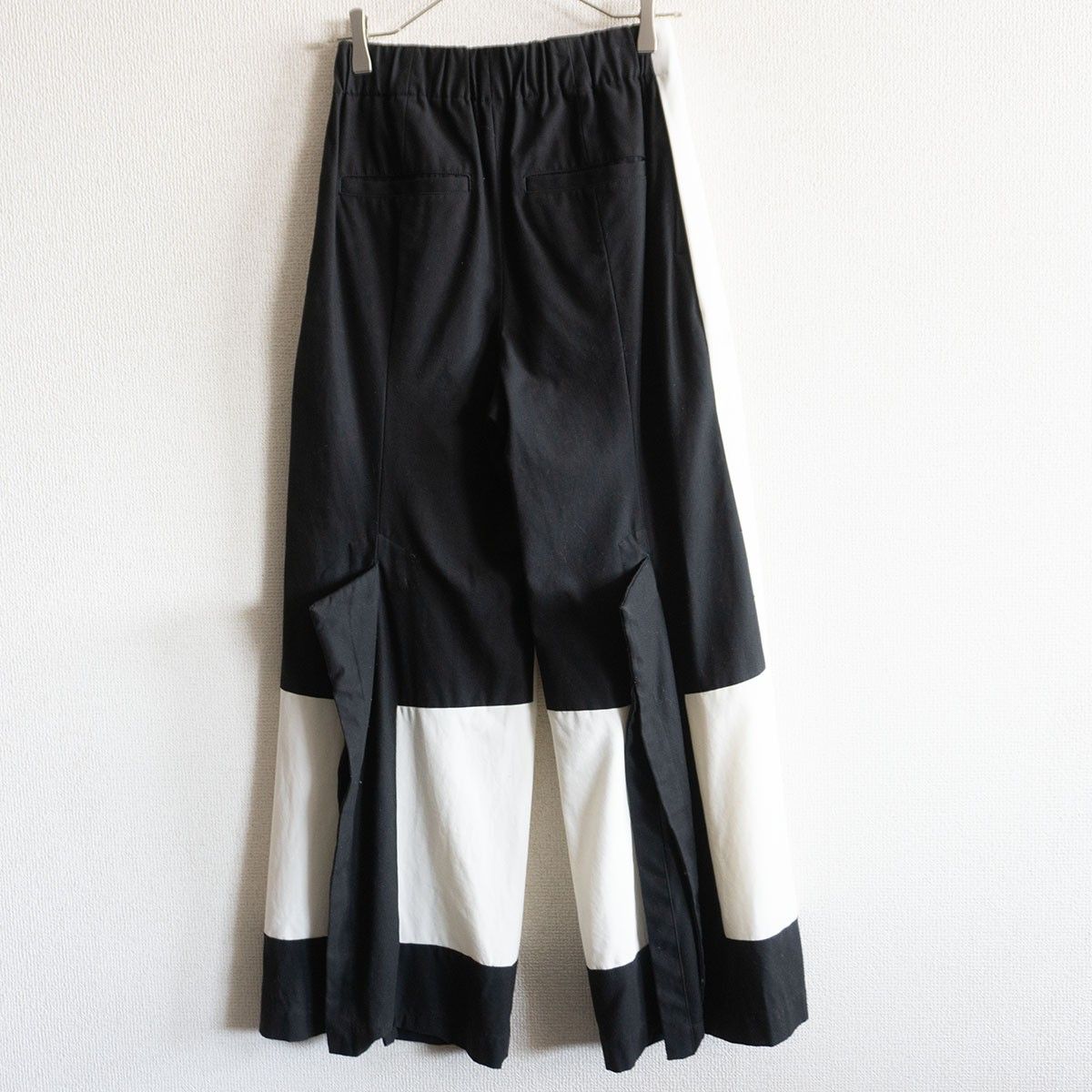 雰囲気抜群】ISSEY MIYAKE 【バイカラー ワイドパンツ】 1 イッセイ