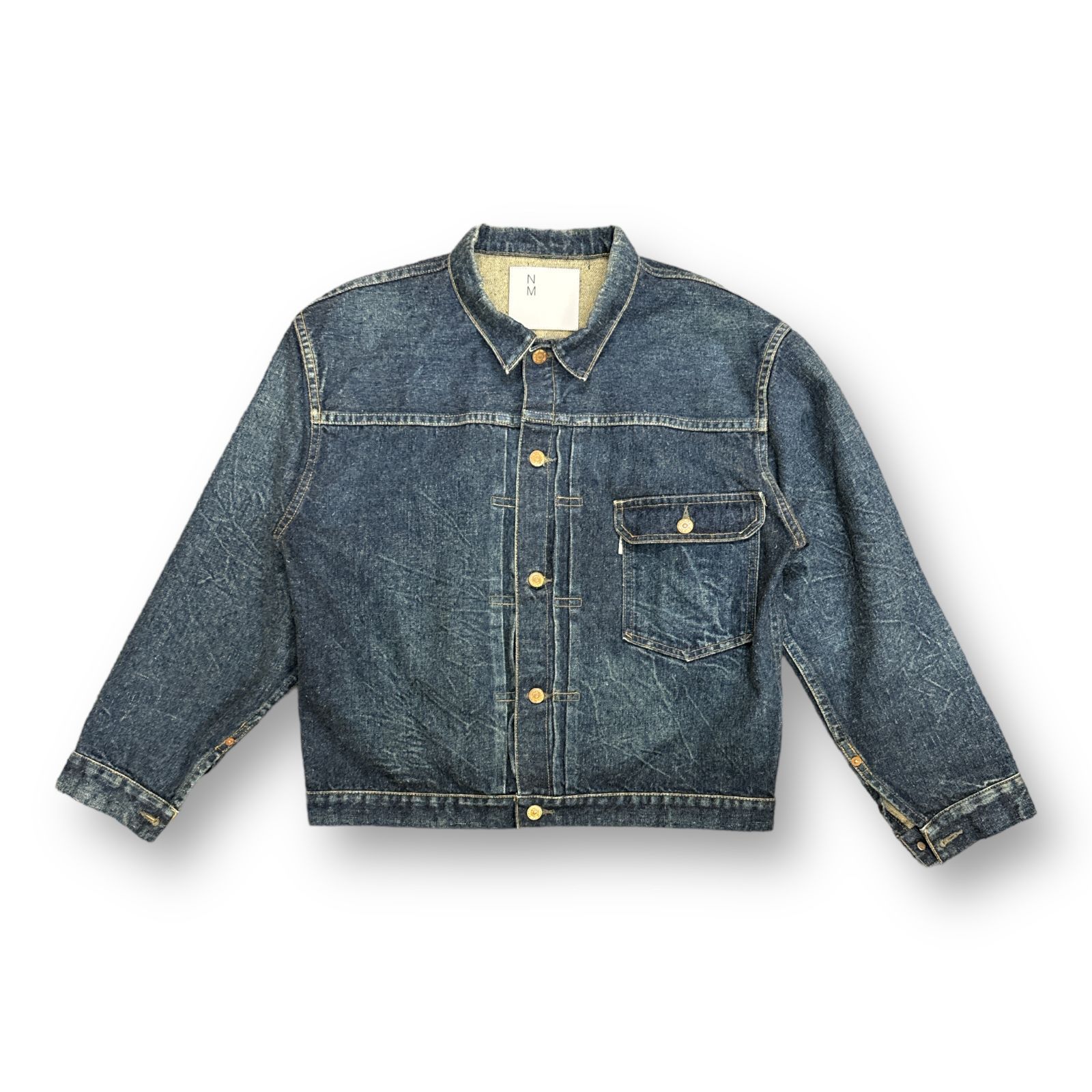 定価71500円 New Manual #001 T-BACK DENIM JACKET 別注 Tバック デニムジャケット Gジャン ニューマニュアル  F 60147A - メルカリ