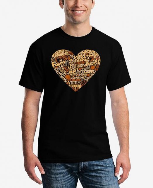 売れ筋商品|||エルエーポップアート Tシャツ トップス レディース Women's Word Art Script Love Heart T-shirt Black Script Love Heart - Women's Premium Blend Word Art T-Shirt