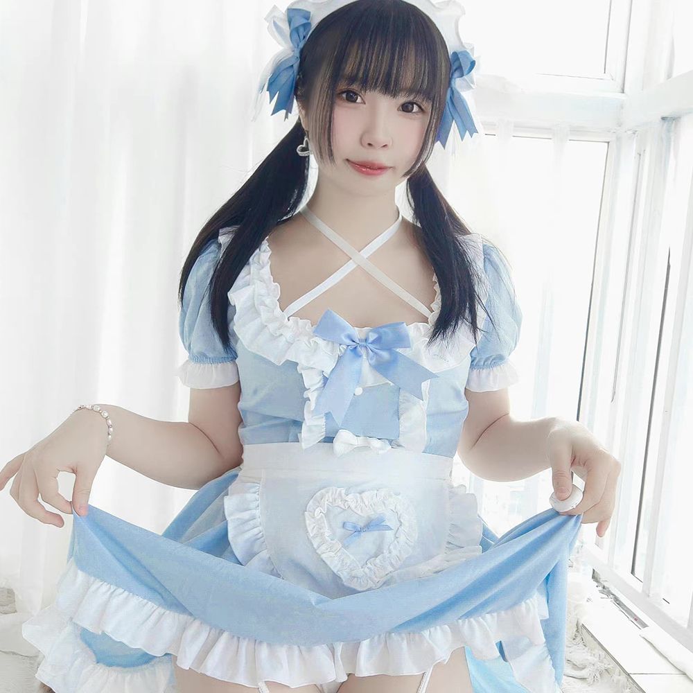 コスプレ セクシー メイド メイド服 貧乳 な えろい 可愛い ワンピース