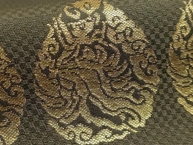 龍村平蔵製 天竺祭馬錦 本袋帯 金糸 銀糸 正絹 天竺祭馬文」