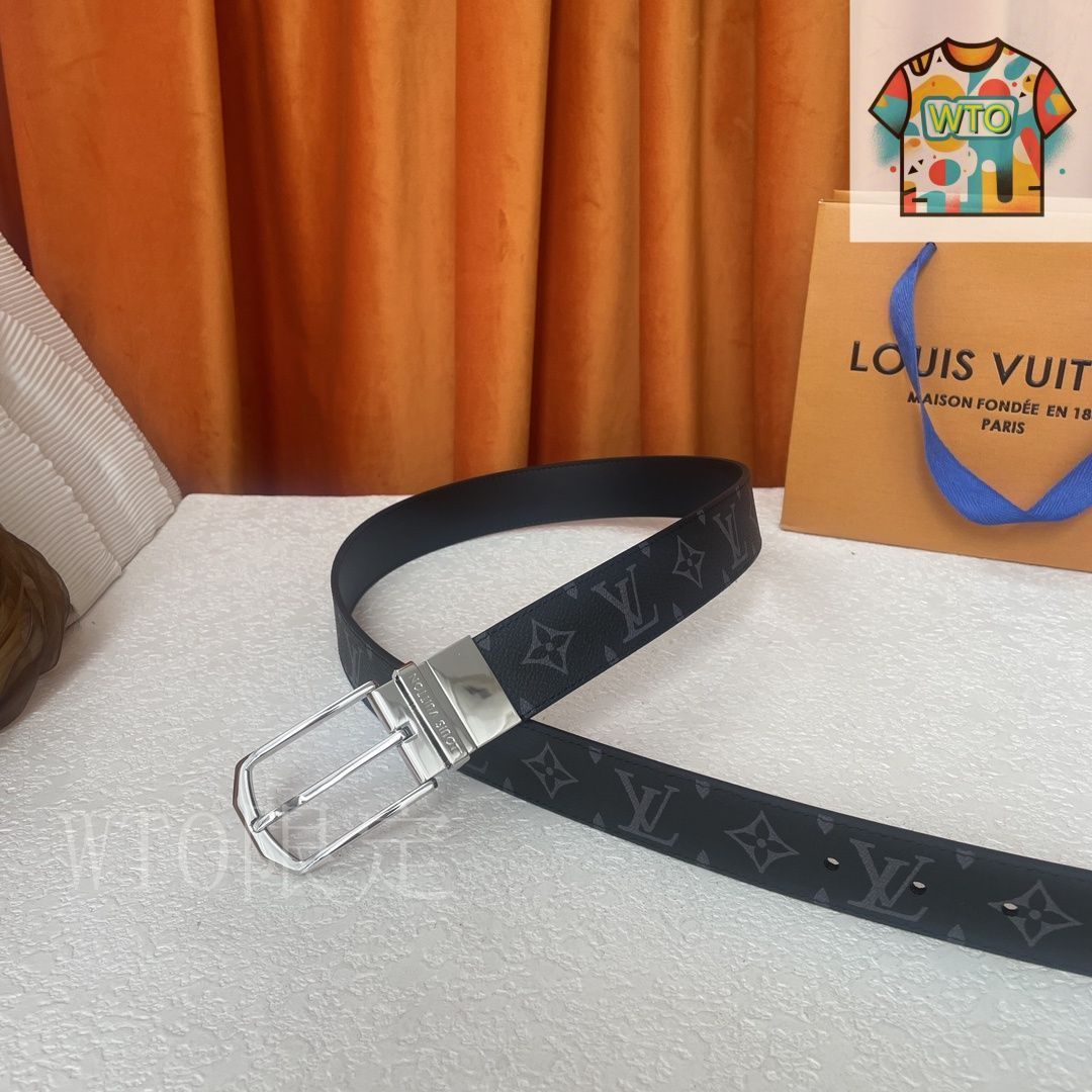 今日特価】Louis Vuitton ルイヴィトン レザーベルト-3 - メルカリ