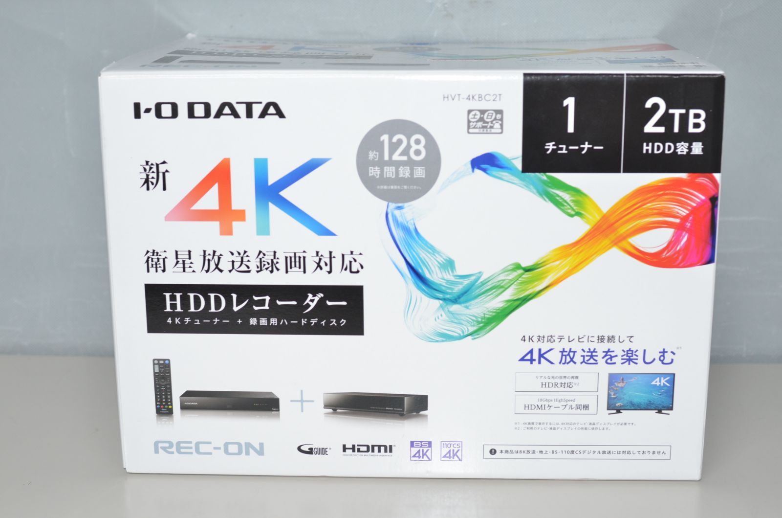 IODATA HVT-4KBC2T 新4K衛星放送対応 ハードディスクレコーダー「REC