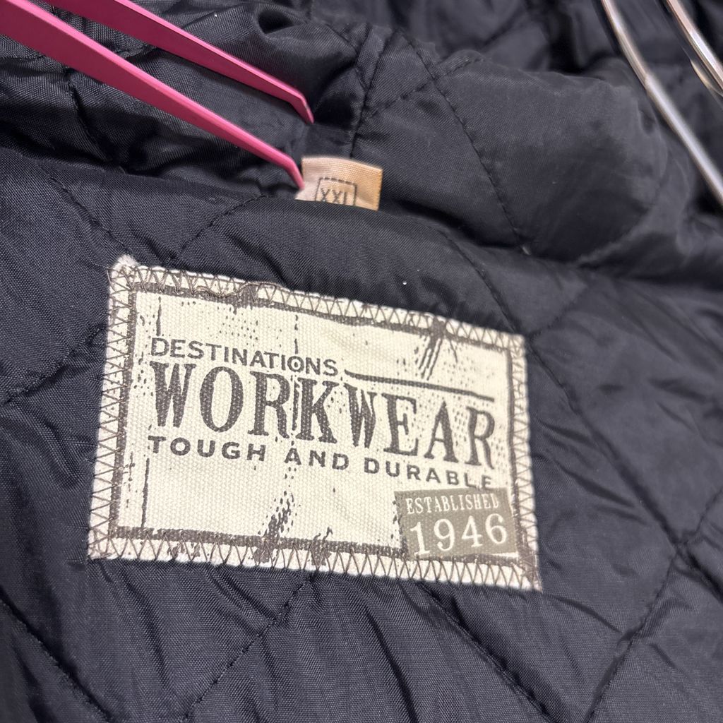 WORKWEAR】 企業ロゴ刺繡中綿入りダックアクティブジャケットS-3150