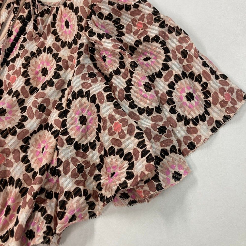 ケイトスペードワンピース花柄ピンク系フリル katespade