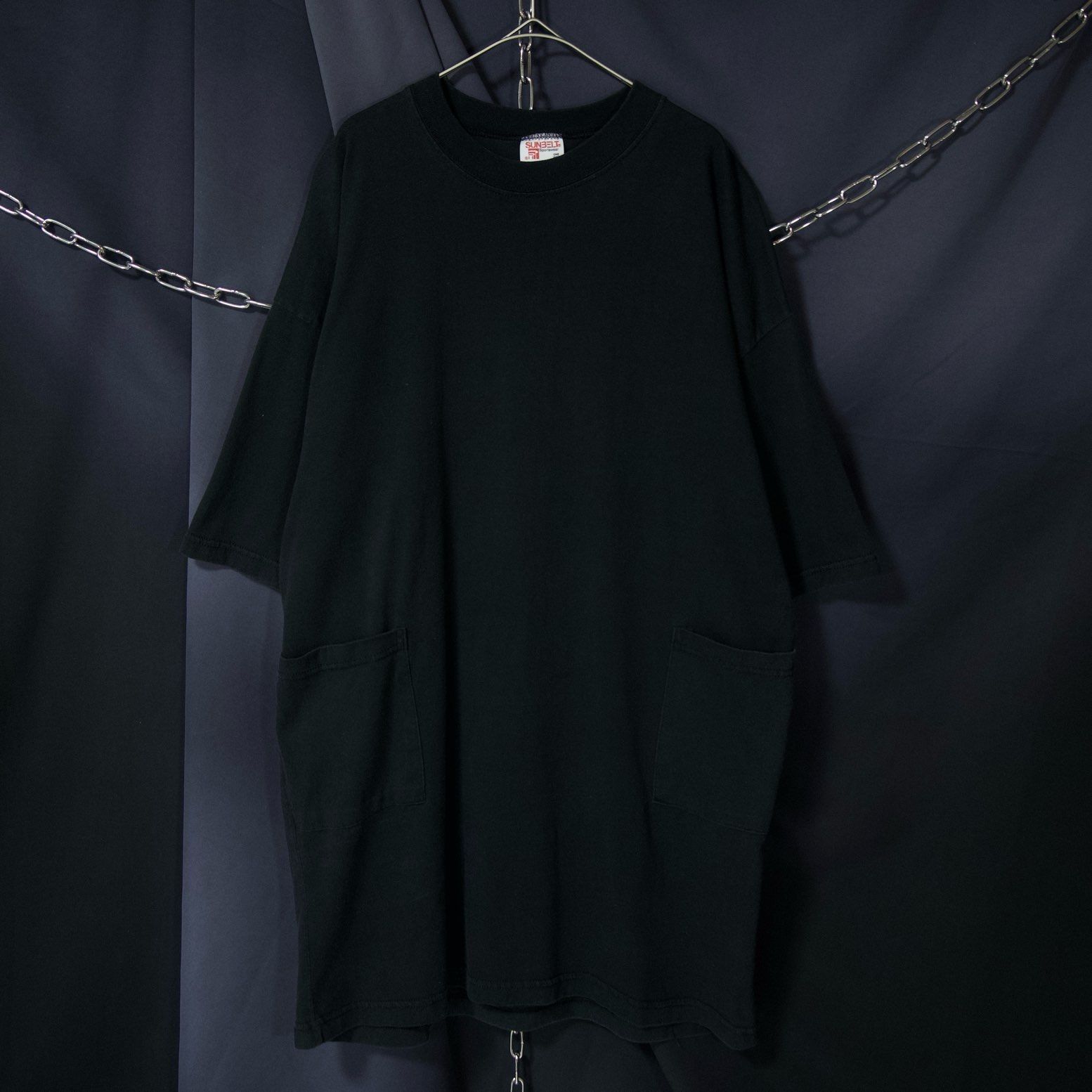 パリコレクション Blank Black made USA SUNBELT 90s Long S Pocket 2Patch Length トップス