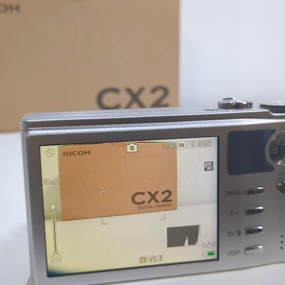 RICOH リコー CX2 デジタルカメラ 液晶焼けあり バッテリー 箱付き RICOH リコー CX2 デジタルカメラ 液晶焼けあり バッテリー 箱付き