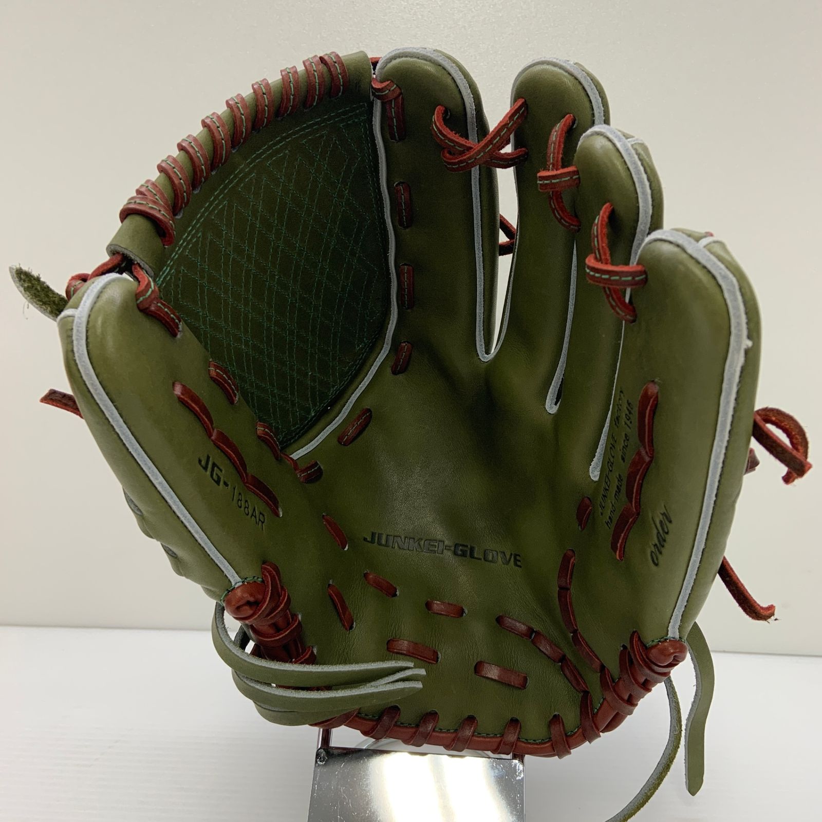 ジュンケイグラブ JUNKEI-GLOVE オリーブカラー 軟式 大人 一般