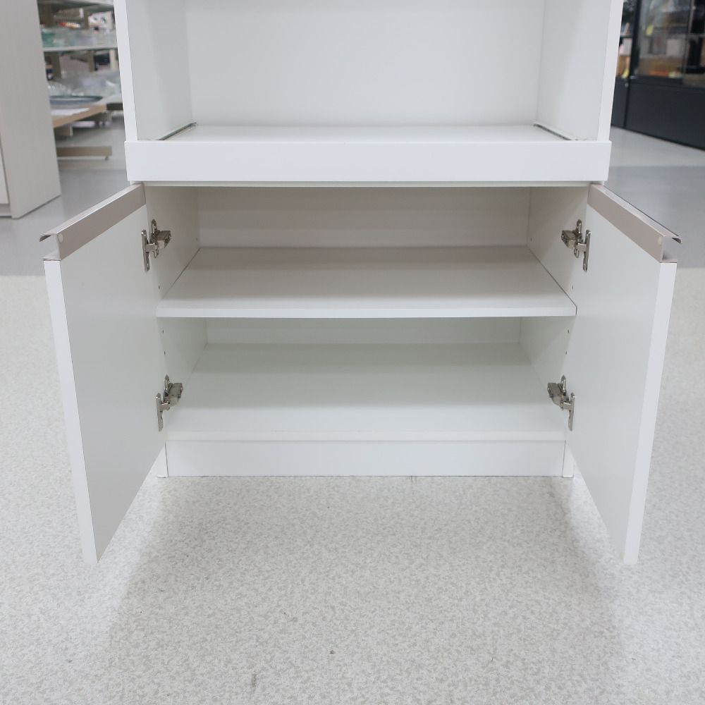 家具 キッチンボード ロータイプ ホワイト