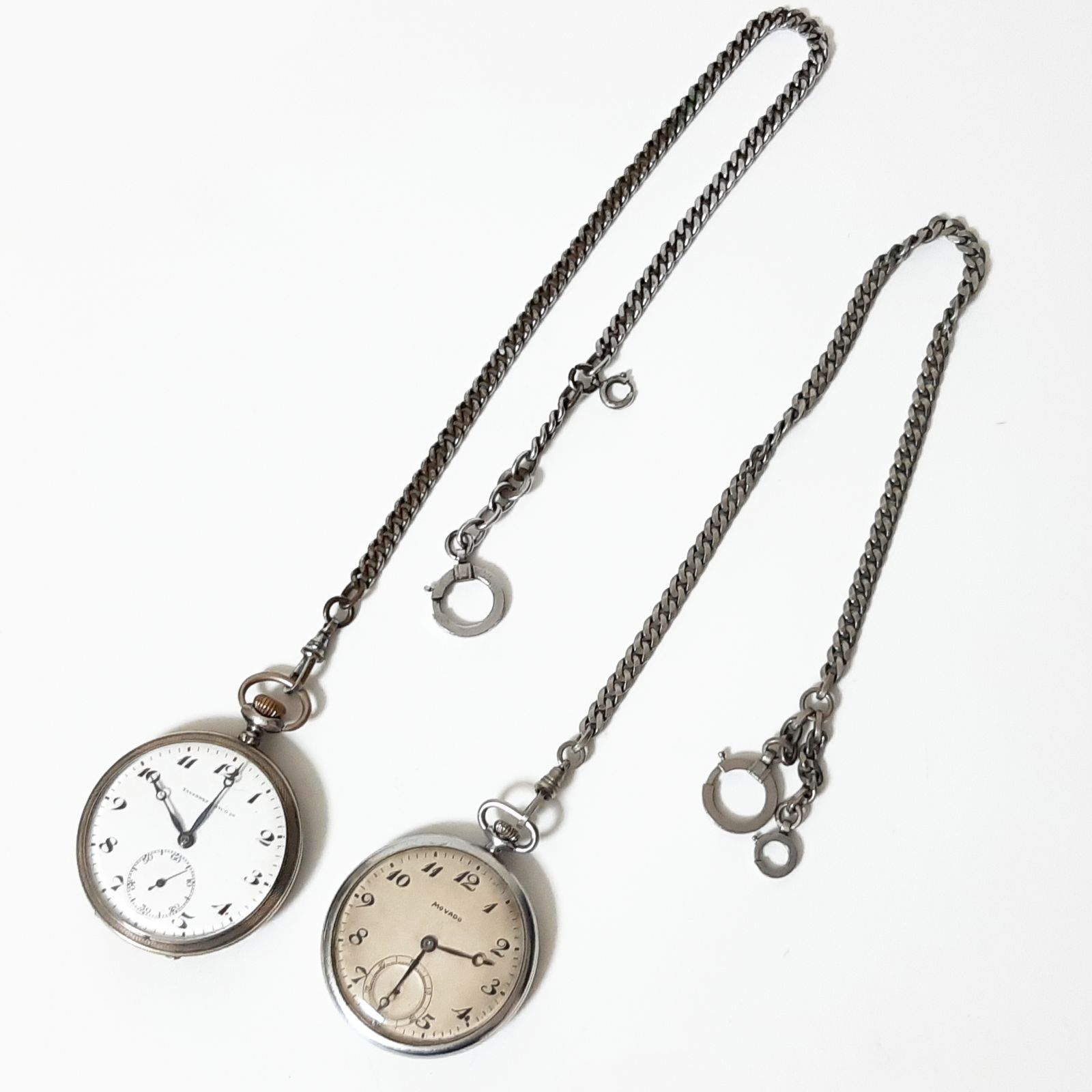 TAVANNES 懐中時計 アンティーク 当時物 3点 MOVADO TAVANNES WATCH 