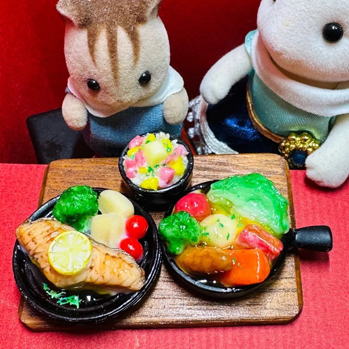 472 ポトフとシャケのムニエル コーンとベーコンご飯セット 