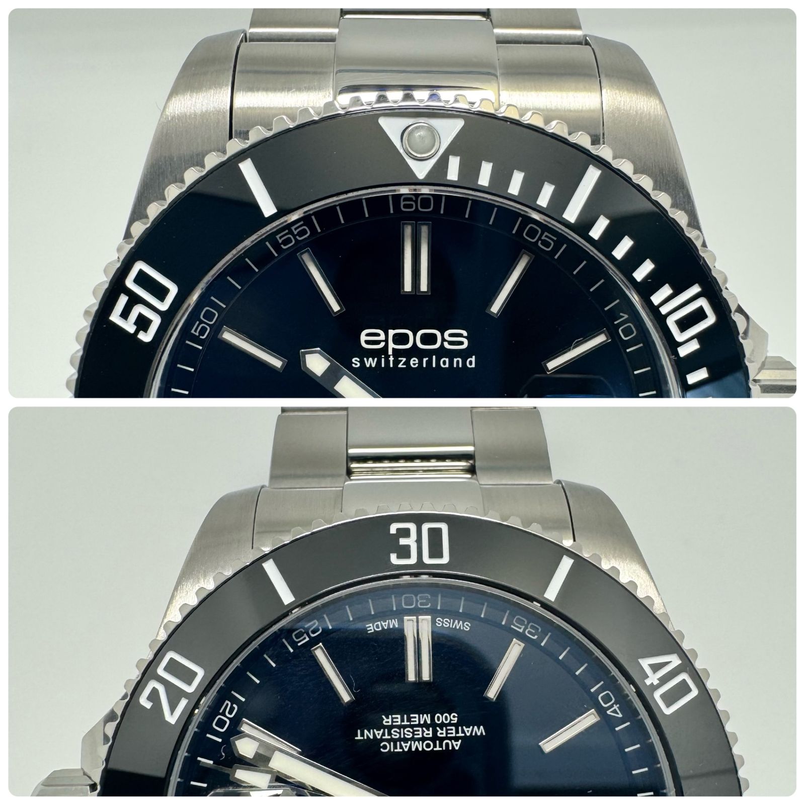 美品】エポス EPOS スポーティブ ダイバー 3504BK 自動巻 黒 デイト表示