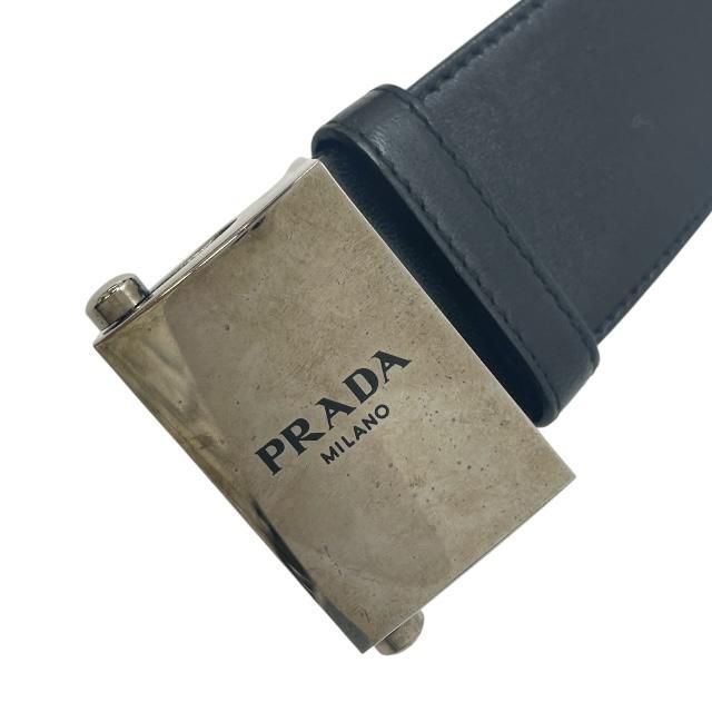 プラダ PRADA ベルト アクセサリー 小物 ロゴ レザー ブラック 黒