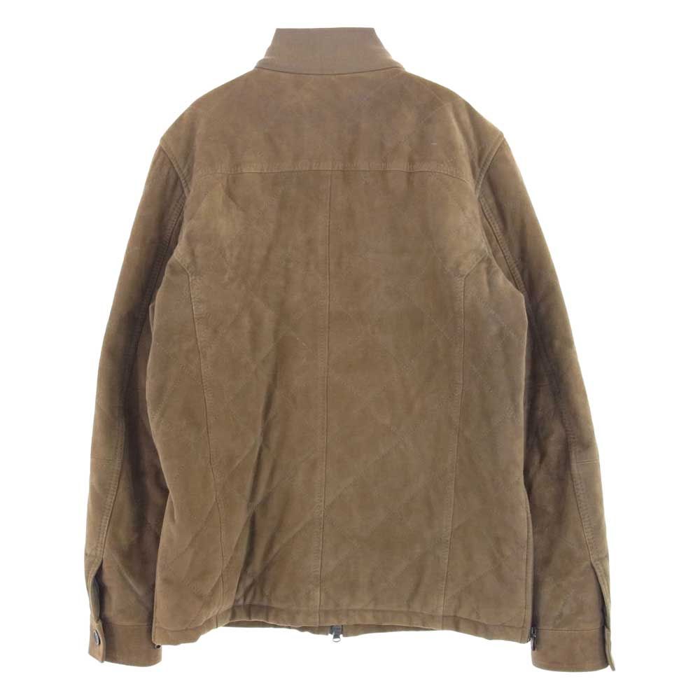 エンメティ EMMETI レザージャケット GOAT SKIN SUEDE JACKE ゴートスキン スエード ジャケット ブラウン系 46【中古】  - メルカリ