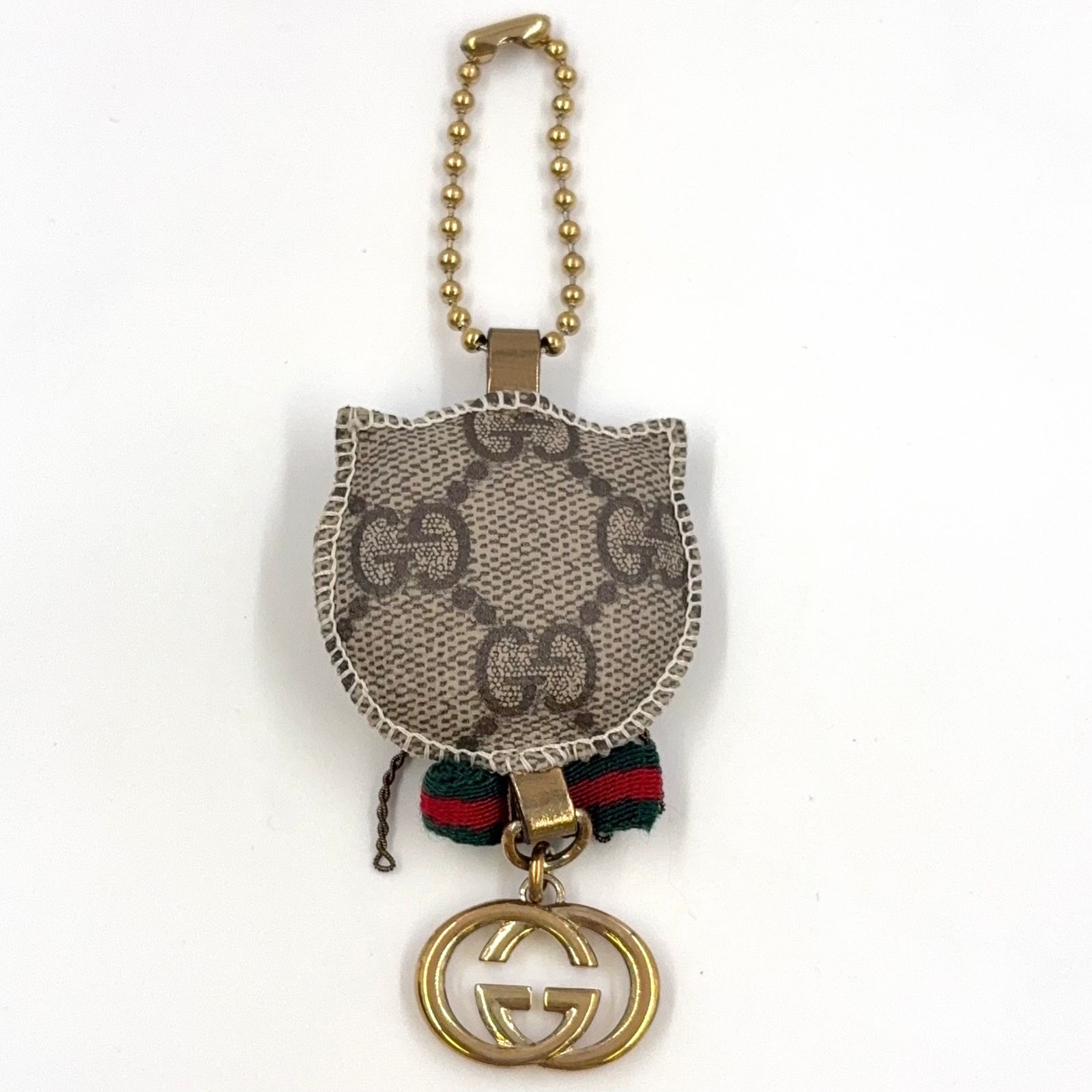 【美品】グッチ グッチョリ キーホルダー チャーム キャット PVC GUCCI グッチョリ キャット バッグチャーム キーホルダー