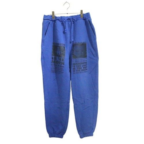 【中古B】NISHIMOTO IS THE MOUTH ニシモト イズ ザ マウス XL メンズ スウェットパンツ 15.4オンス 肉厚コットン ワイドシルエット 青 綿 中古B 古着