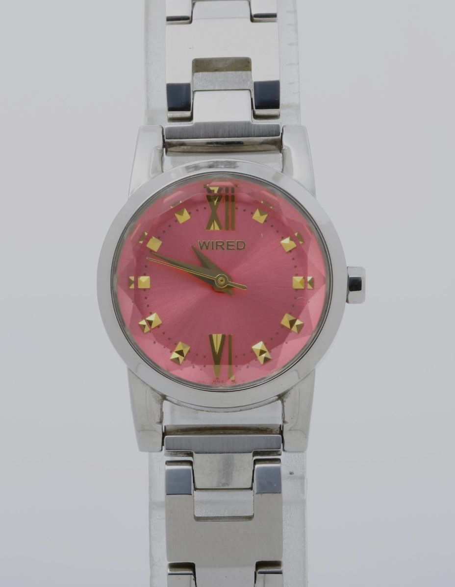 美品 新品電池 SEIKO WIRED カットガラス ドレス レディース 腕時計 セイコー SEIKO ワイアード WIRED レディース腕時計