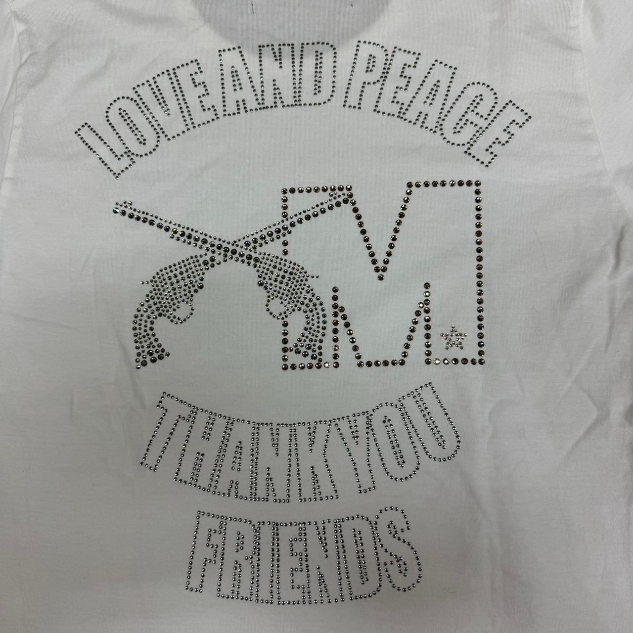 定価50600円 M × roar 二丁拳銃スワロフスキーTシャツ カットソー エム 