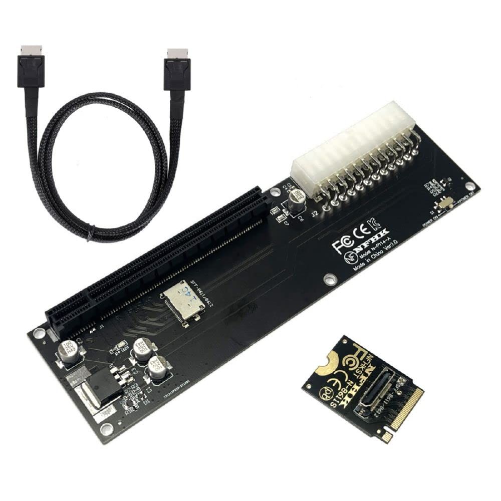 PCI-E 3.0カード - PCI データケーブル Express M.2 M-Key SFF-8611 to SFF-8612 Oculink ホストアダプター GPD Win xiwai Max2 外部グラフィックスカード-SSD用