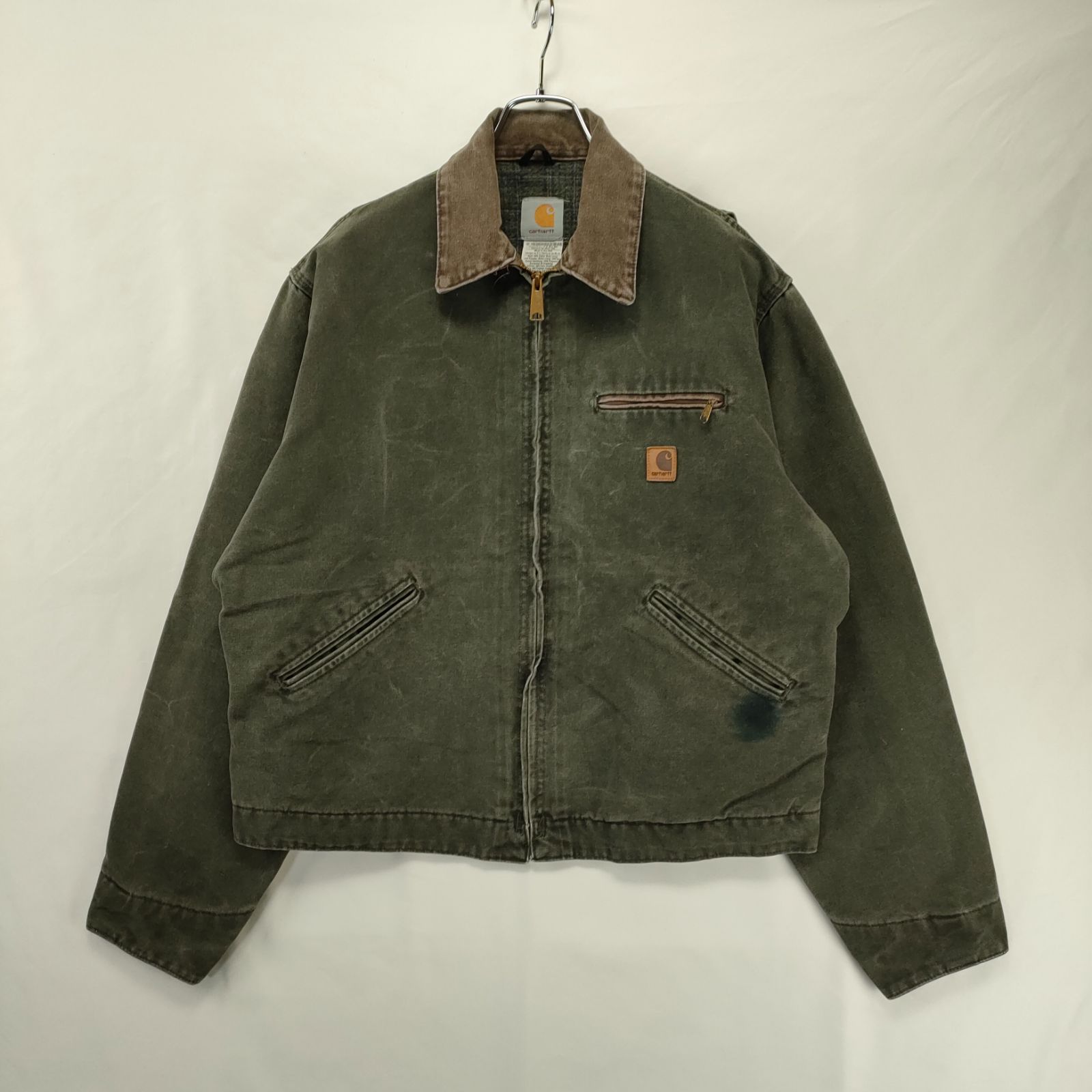 S 超スペシャル モスグリーン Carhartt デトロイトジャケット MOS Carhartt(カーハート) / デトロイトジャケット/モズグリーン