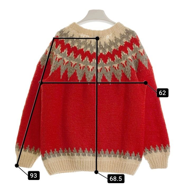 ☆CANADIAN SWEATER カナディアンセーター フルジップ カウチン レッド 