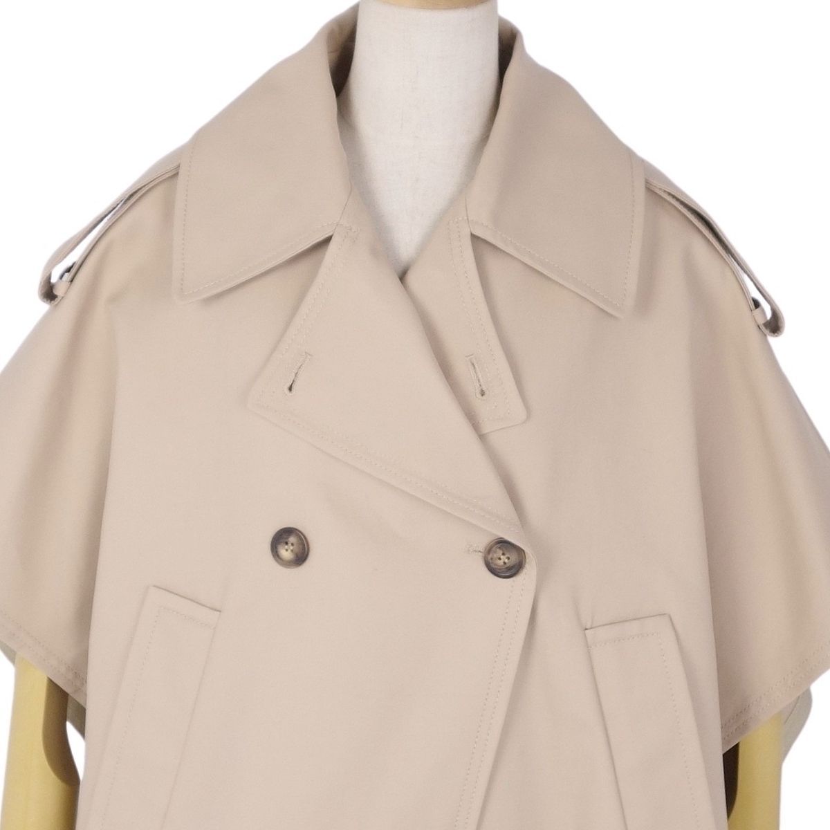 極美品 マックスマーラ Max Mara ポンチョ 白タグ ケープ DRAVA